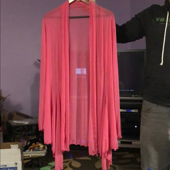 🌸 Long Pink Cover Up - New With Tags - Picture 1 of 4